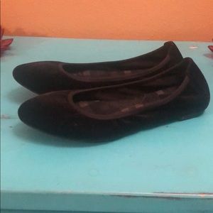 Born Black Velvet Flats